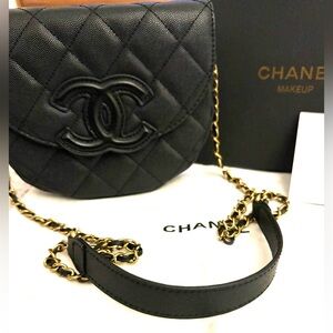 GWP Chanel Quilted Black Crossbody Brand New